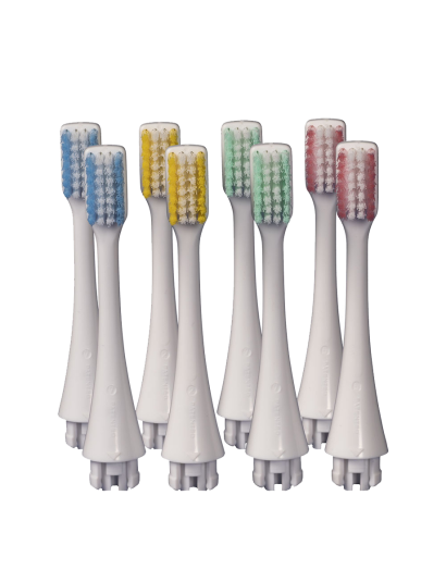 Brush heads soft 8x